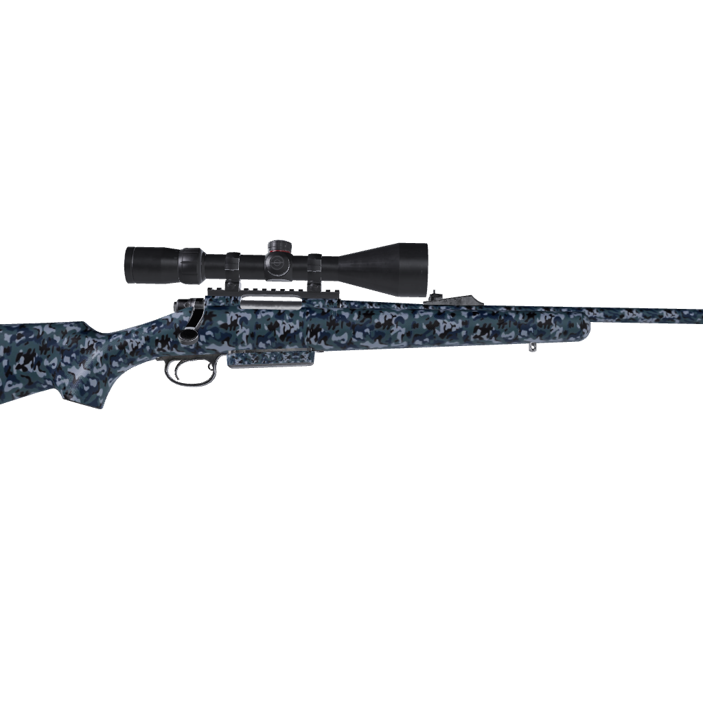 Rifle Classic Navy Camo Gun Skin Vinyl Wrap