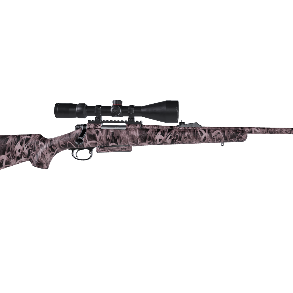 Rifle Nature Pink Grassland Camo Gun Skin Vinyl Wrap