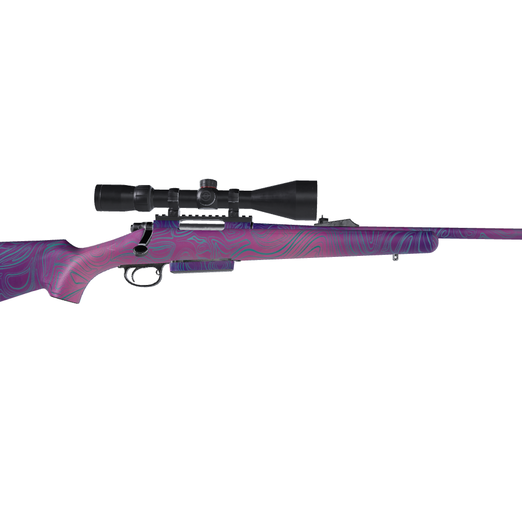 Rifle Damascus Aurora Gun Skin Vinyl Wrap