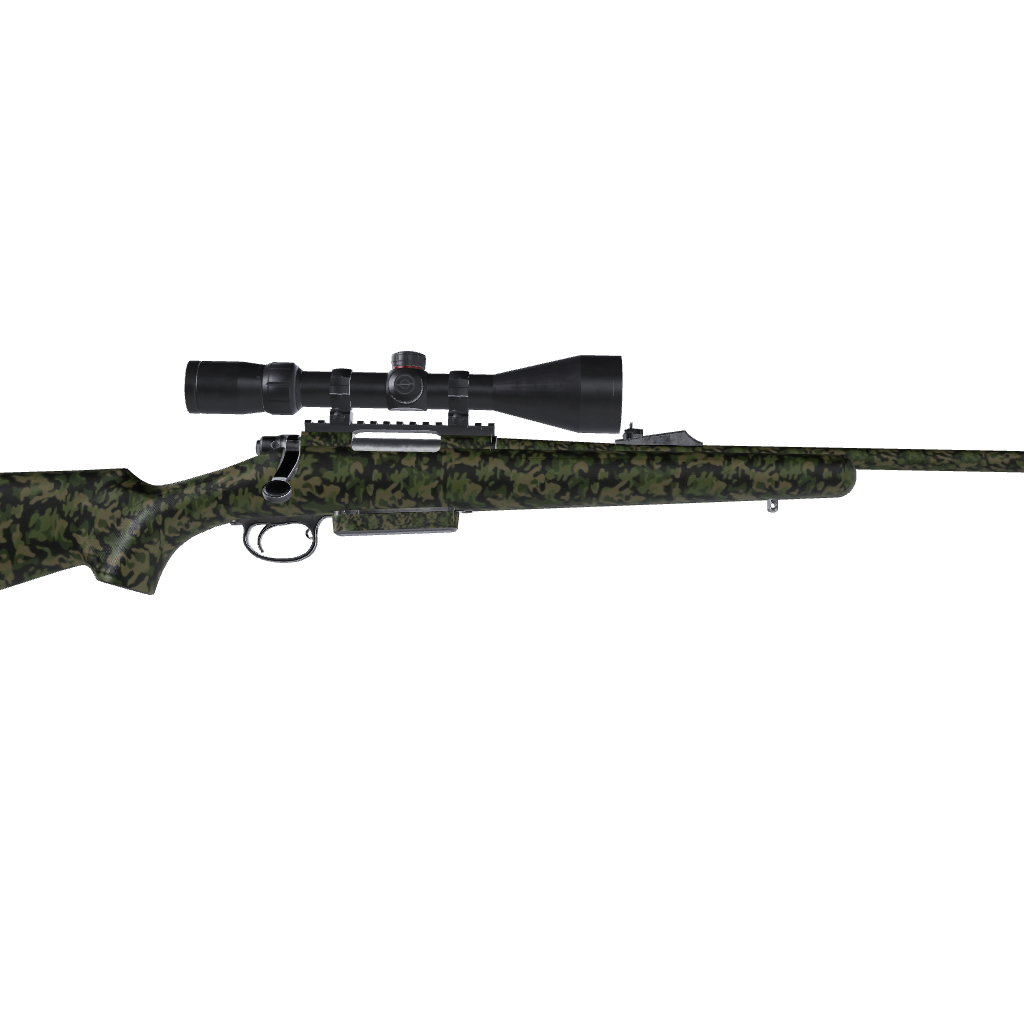 Rifle Classic Army Green Camo Gun Skin Vinyl Wrap