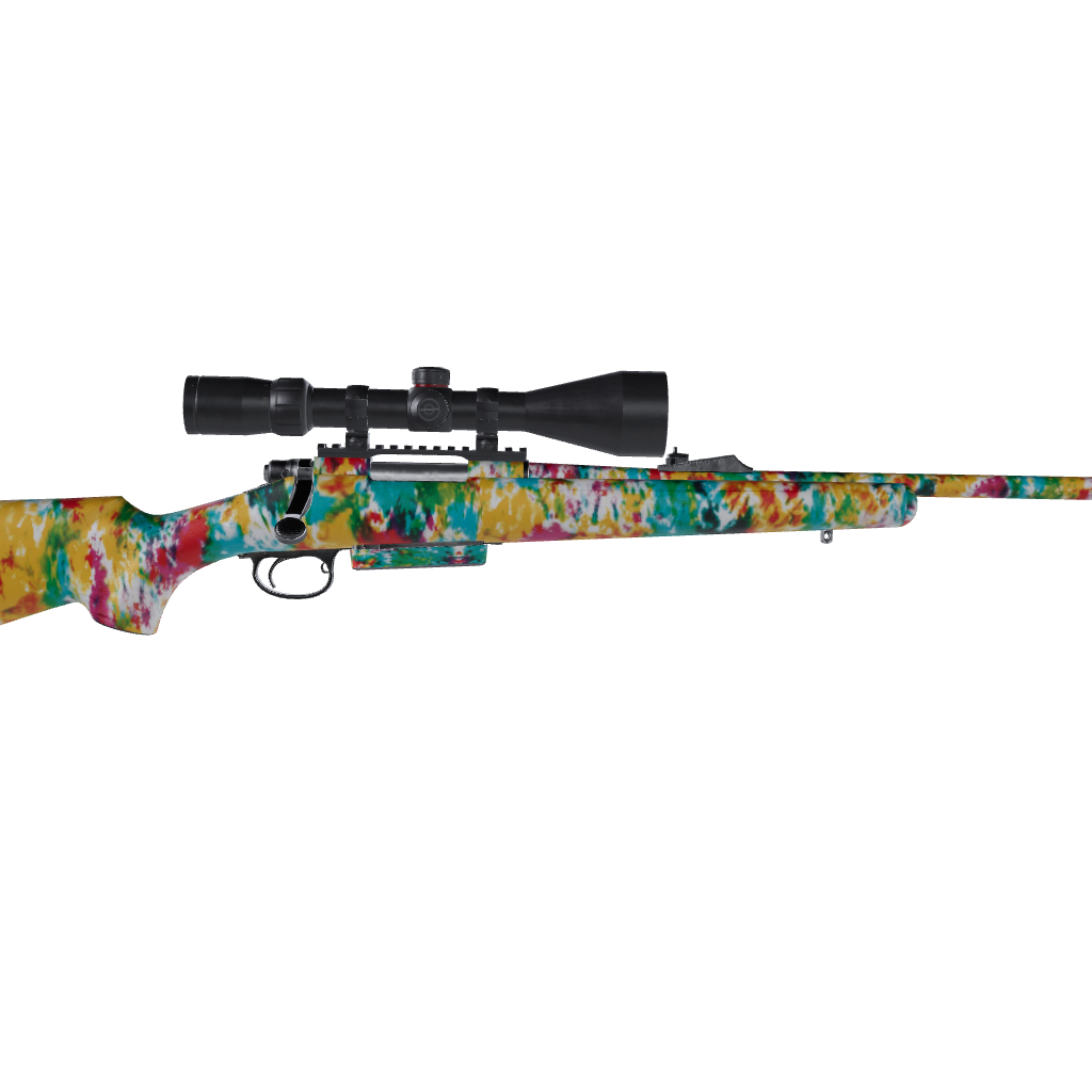 Rifle Tie Dye Jungle Fever Gun Skin Vinyl Wrap