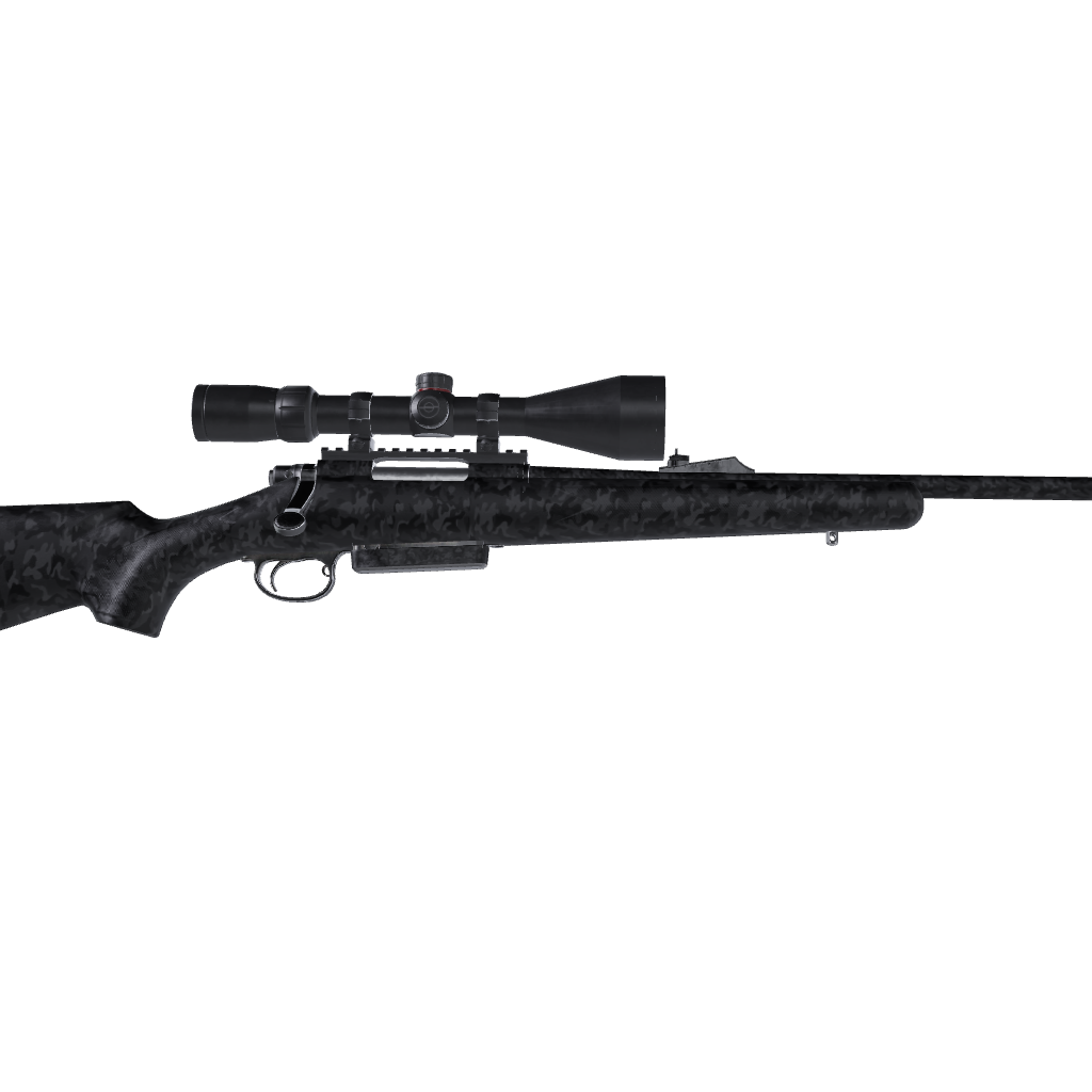 Rifle Classic Elite Black Camo Gun Skin Vinyl Wrap