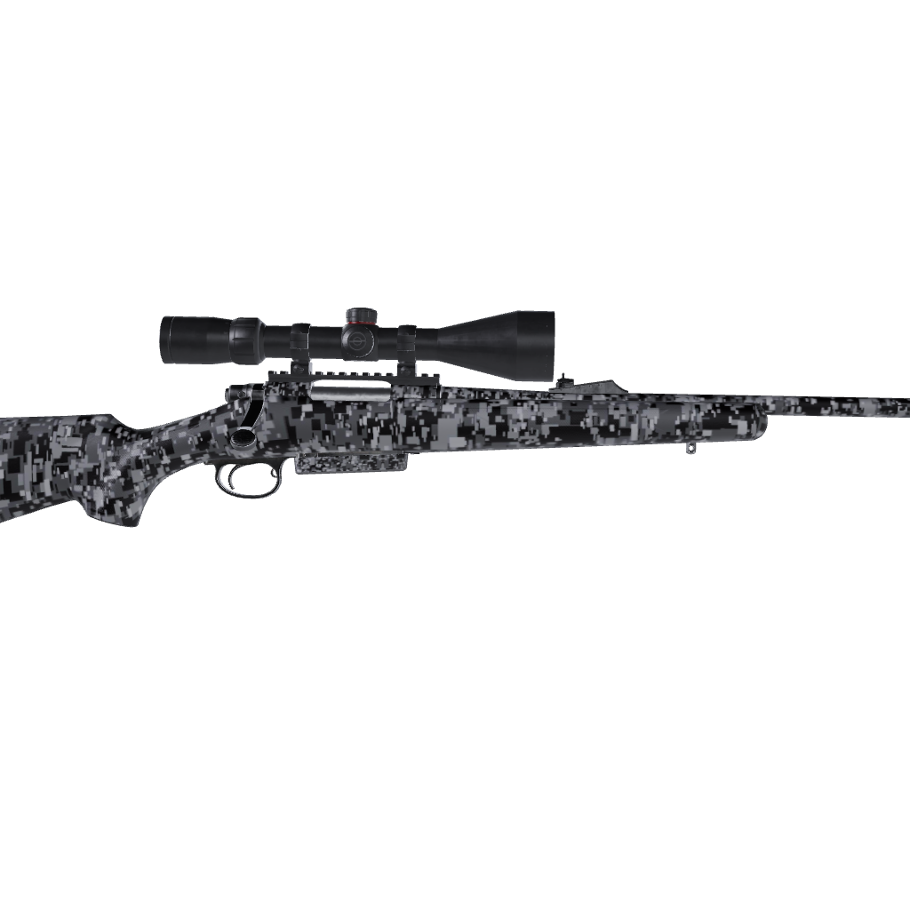 Rifle Digital Urban Night Camo Gun Skin Vinyl Wrap