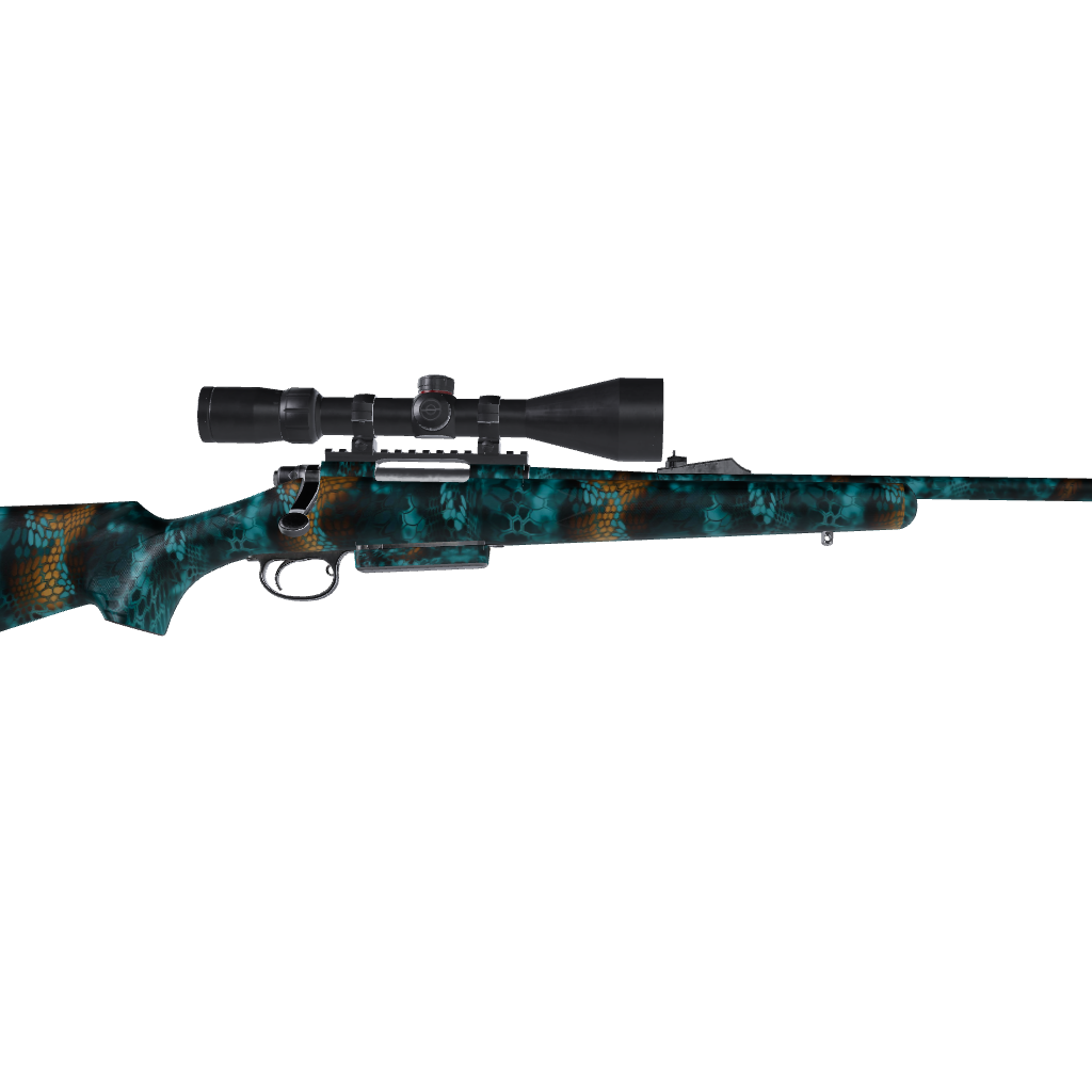 Rifle Kryptek Turquoise Camo Gun Skin Vinyl Wrap