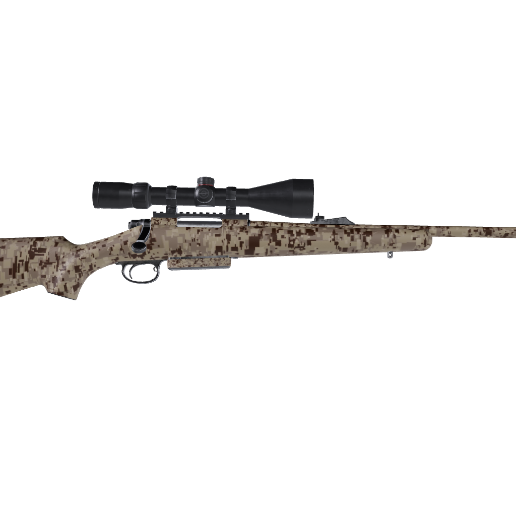 Rifle Digital Desert Camo Gun Skin Vinyl Wrap