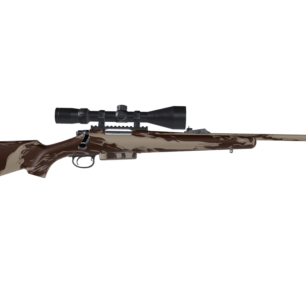 Rifle Shredded Desert Camo Gun Skin Vinyl Wrap