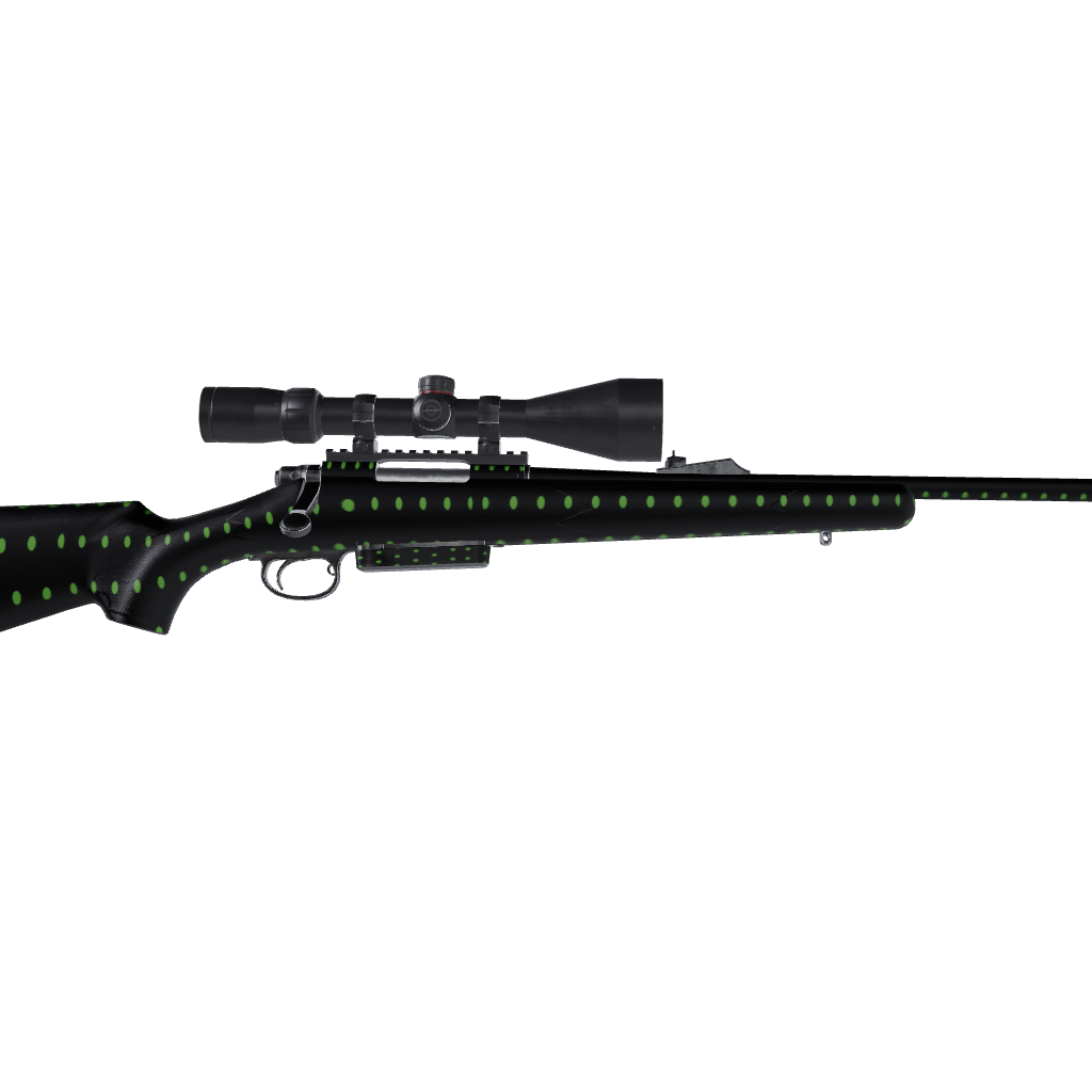 Rifle Dotted Metro Green Gun Skin Vinyl Wrap