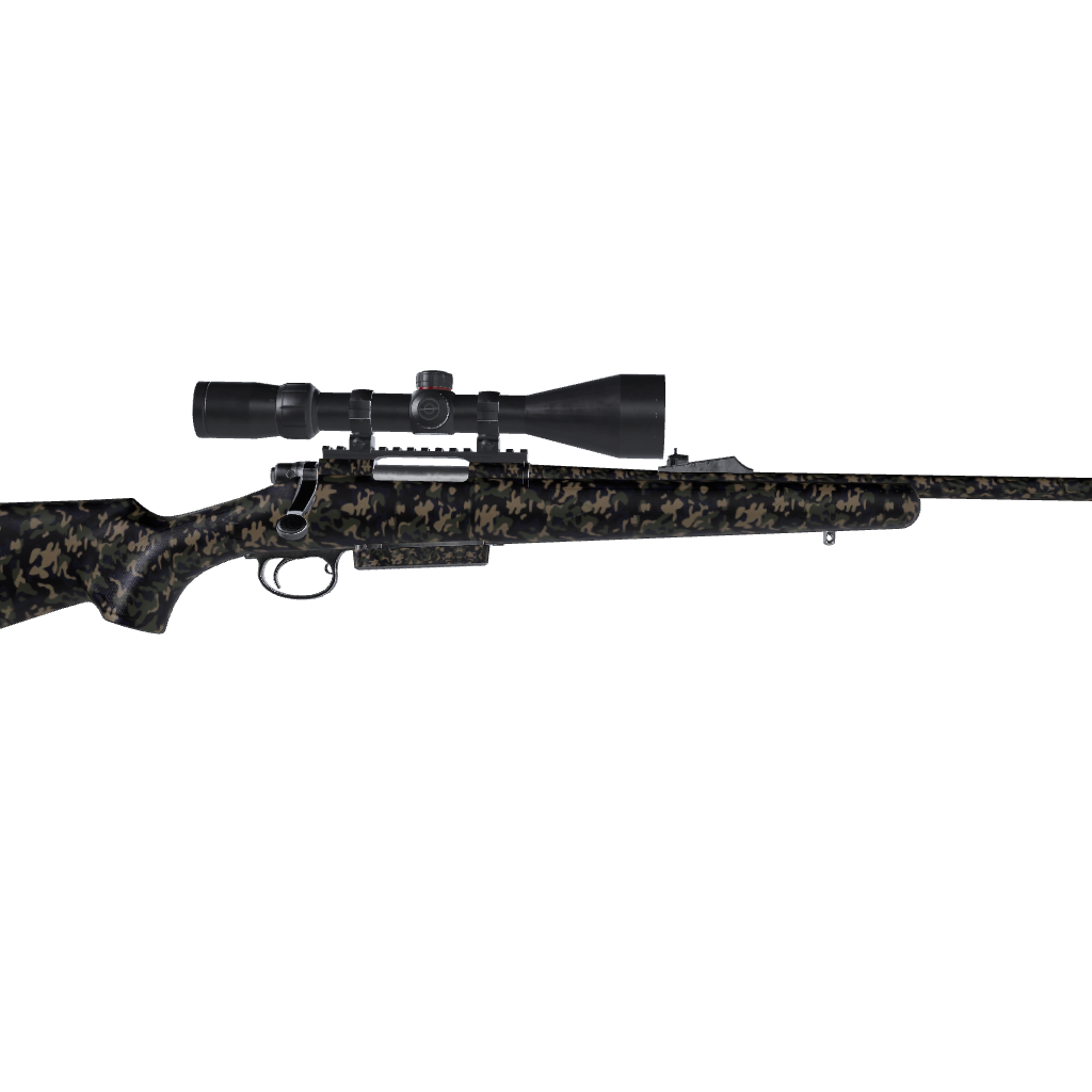 Rifle Classic Militant Blue Camo Gun Skin Vinyl Wrap