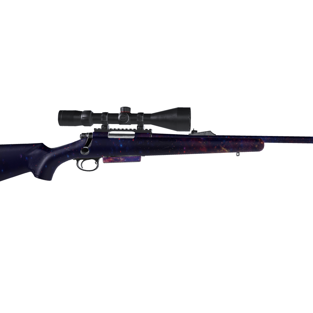 Rifle Galaxy Fire Gun Skin Vinyl Wrap