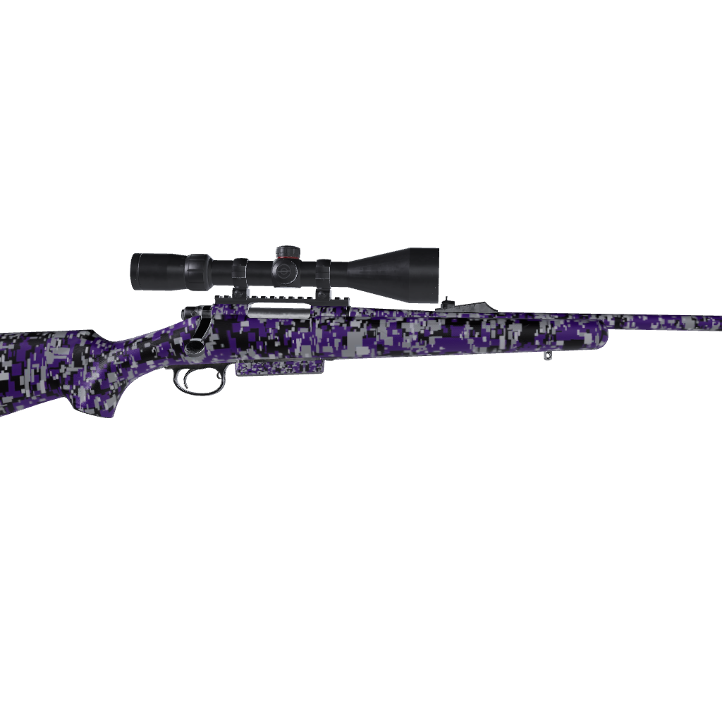 Rifle Digital Purple Tiger Camo Gun Skin Vinyl Wrap