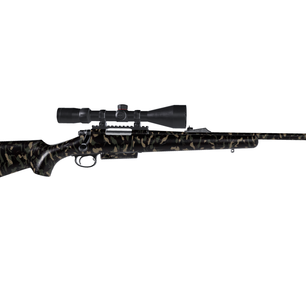 Rifle Ragged Militant Blood Camo Gun Skin Vinyl Wrap