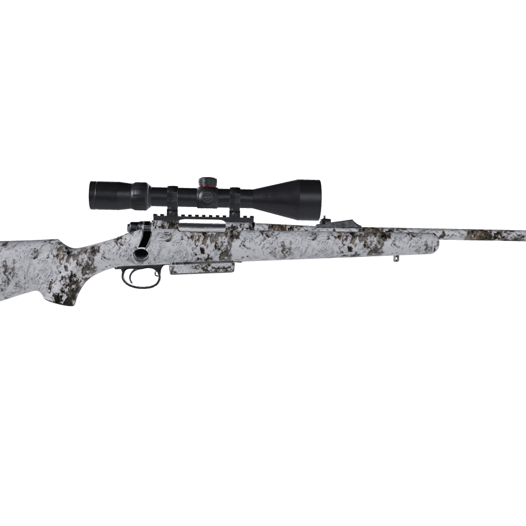 Rifle Substrate Snowfall Camo Gun Skin Vinyl Wrap Film