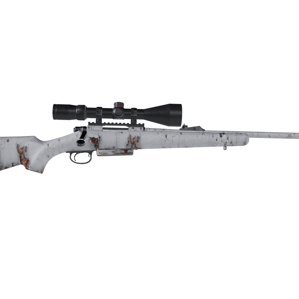 Rifle Rust White Gun Skin Vinyl Wrap