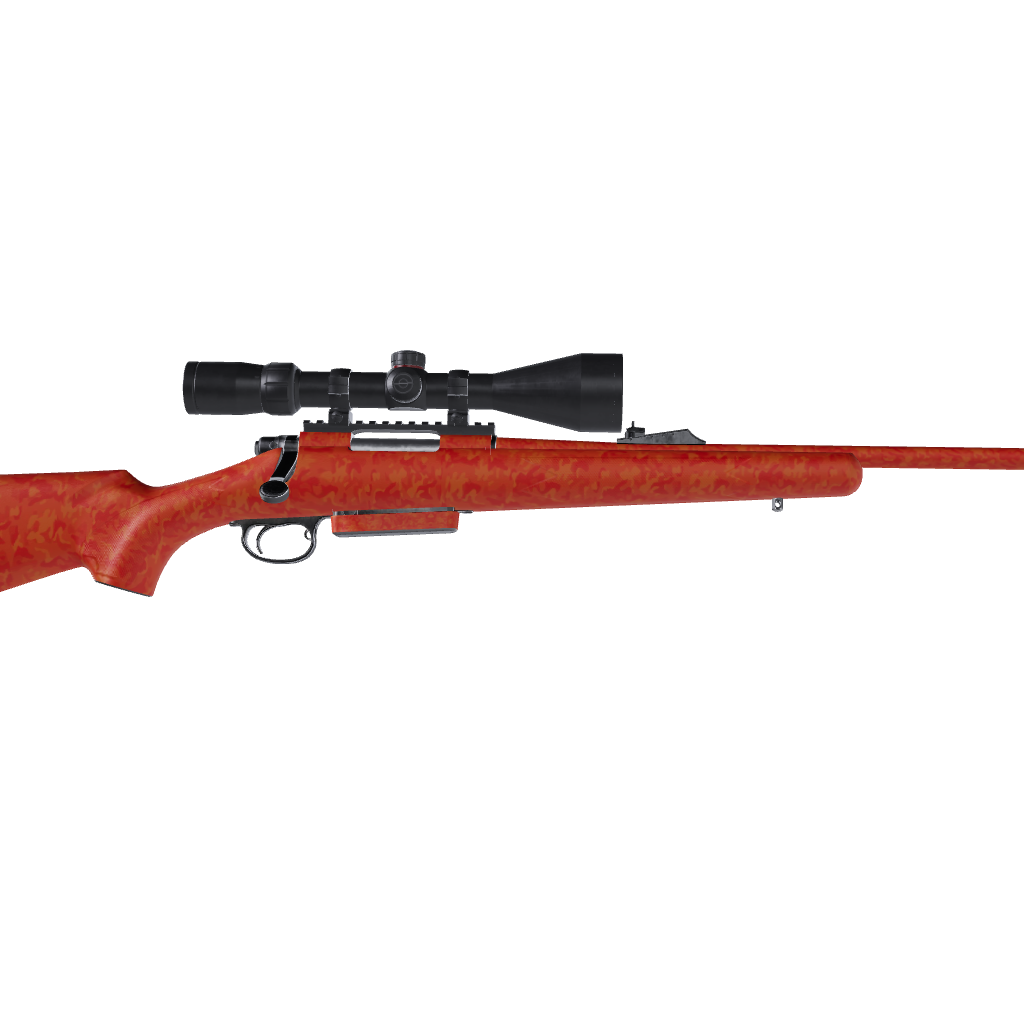 Rifle Classic Elite Orange Camo Gun Skin Vinyl Wrap