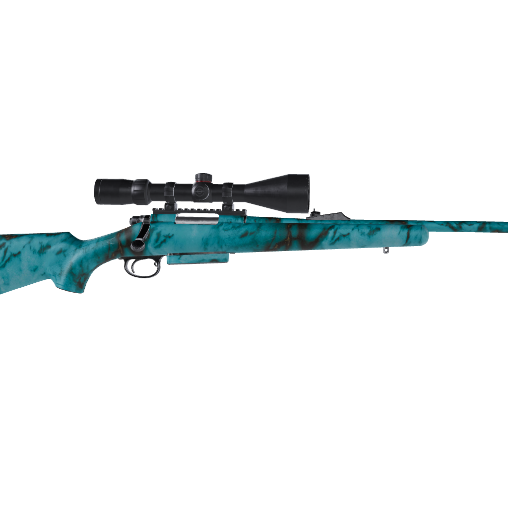 Rifle Stone Turquoise Marble Gun Skin Vinyl Wrap