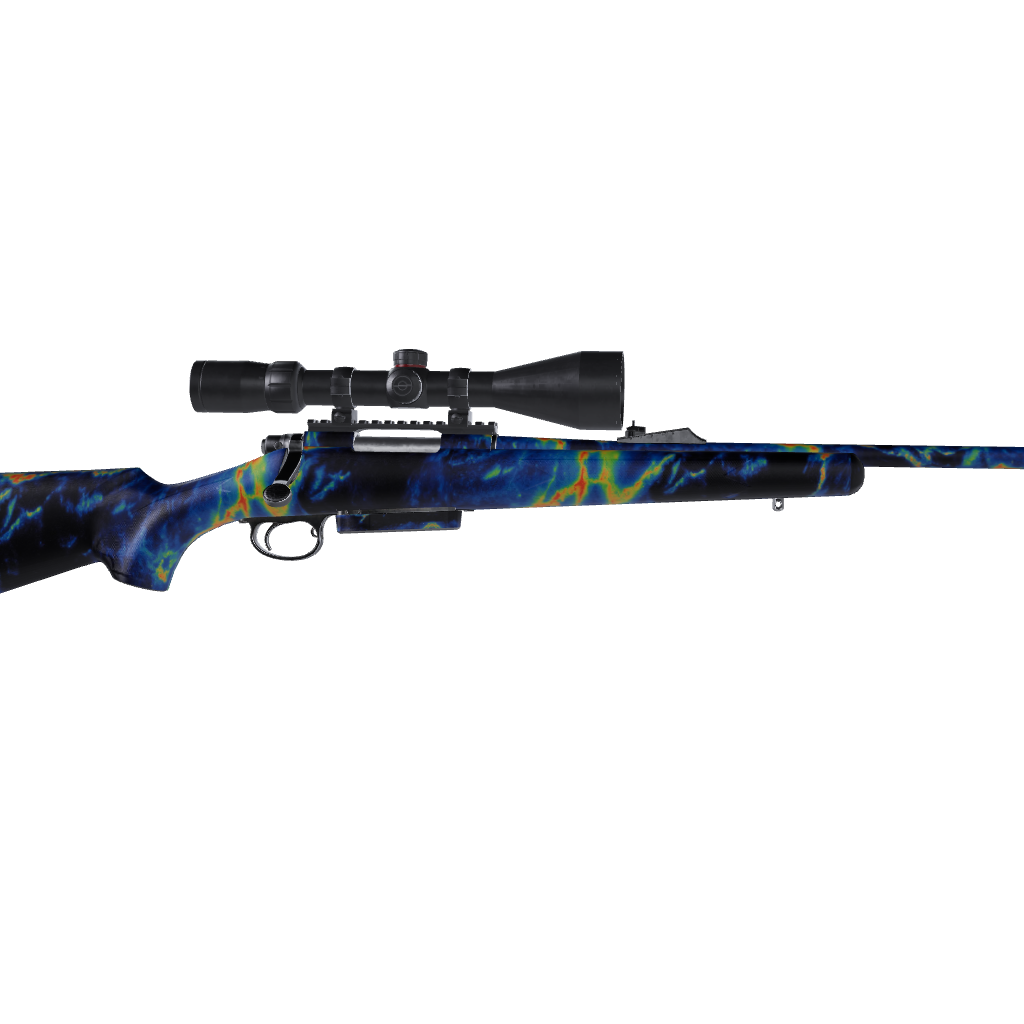 Rifle Stone Thermal Marble Gun Skin Vinyl Wrap