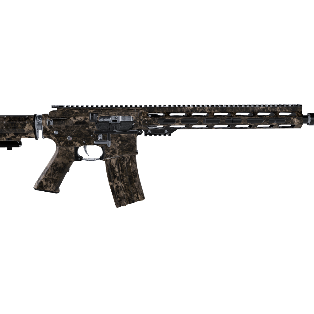 AR 15 Substrate Sepia Camo Gun Skin Pattern Film