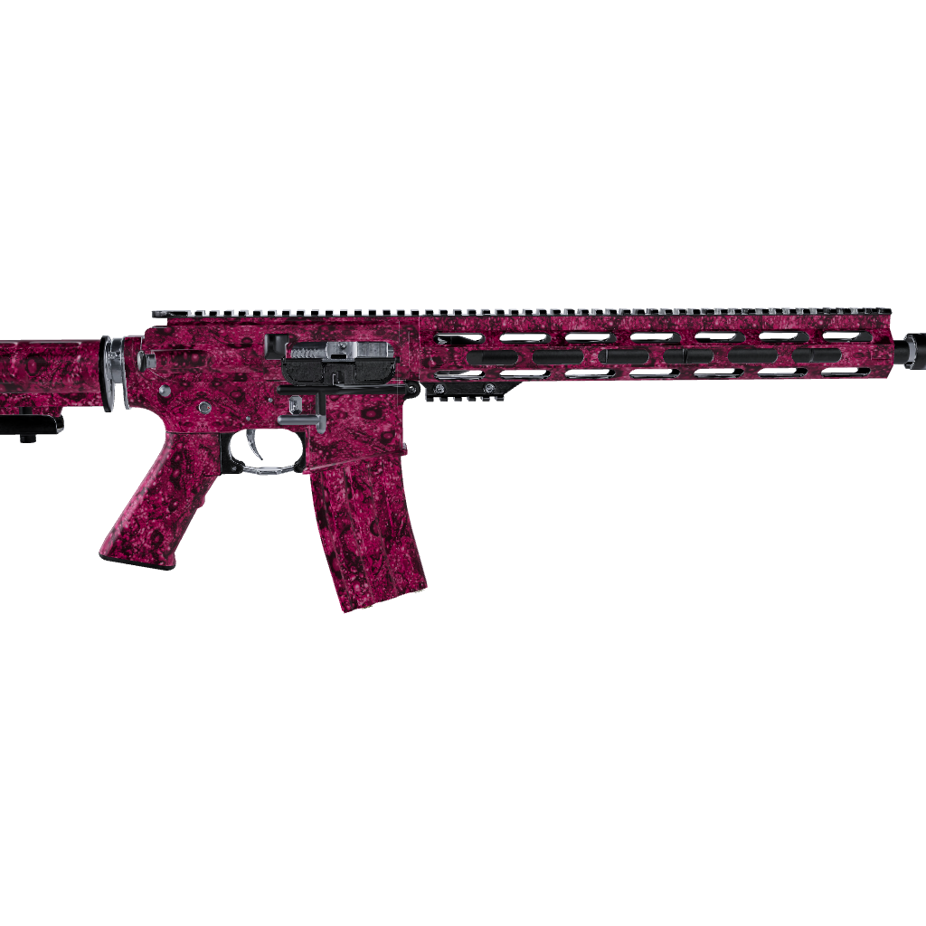 AR 15 Toadaflage Magenta Camo Gun Skin Vinyl Wrap