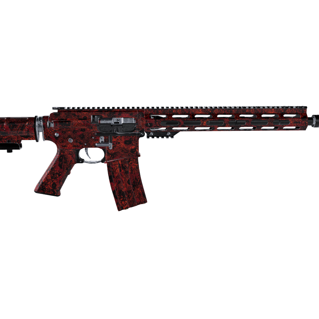 AR 15 Toadaflage Ember Camo Gun Skin Vinyl Wrap