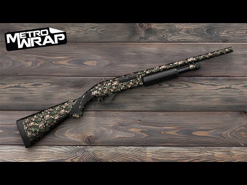 Shotgun Classic Desert Camo Gun Skin Vinyl Wrap