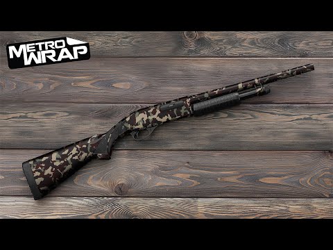 Shotgun Erratic Green Tiger Camo Gun Skin Vinyl Wrap