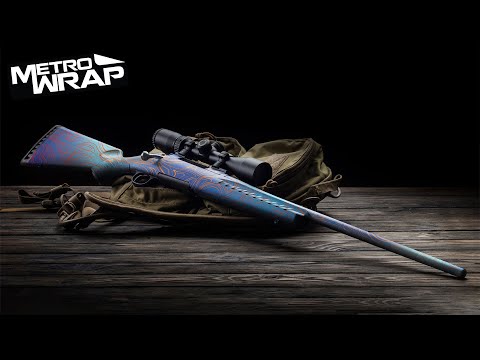 Rifle Damascus Autumn Gun Skin Vinyl Wrap