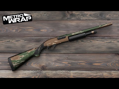 Shotgun Shredded Army Camo Gun Skin Vinyl Wrap