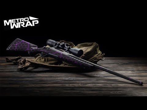 Rifle Vivid Hex Pink Gun Skin Vinyl Wrap