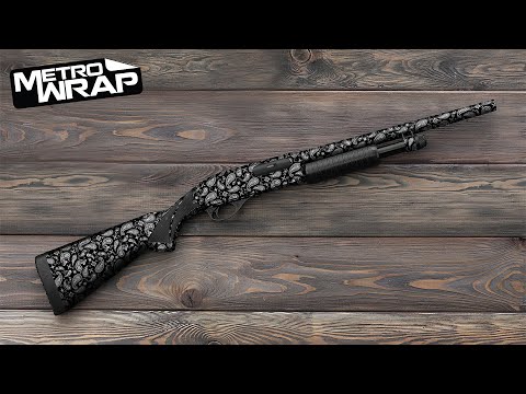 Shotgun Bandana Black & White Gun Skin Vinyl Wrap