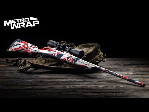 Rifle Sharp Militant Blood Camo Gun Skin Vinyl Wrap