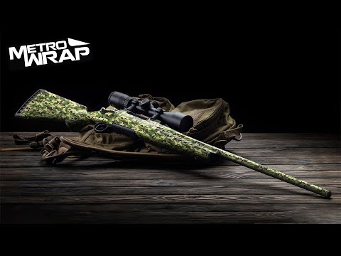 Rifle Classic Desert Camo Gun Skin Vinyl Wrap