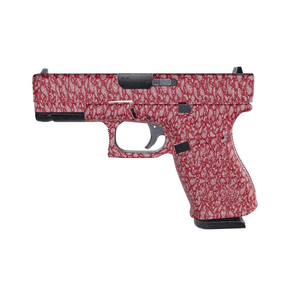 Pistol & Revolver Bandana Red & White Gun Skin