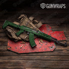 Bandana Green Black AK 47 Gun Skin Vinyl Wrap