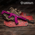 Bandana Magenta Black AK 47 Gun Skin Vinyl Wrap