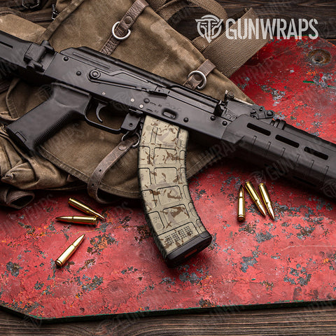 Battle Storm Camo AK-47 Mag Gun Skin Vinyl Wraps