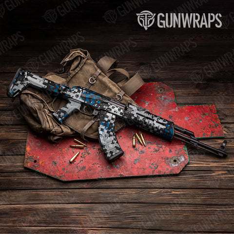 Broken Plaid Camo AK-47 Gun Skin Vinyl Wraps