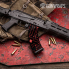 Circuit Board Red AK 47 Mag Gun Skin Vinyl Wrap