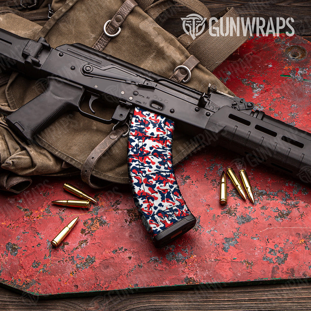 Classic America Camo AK 47 Mag Gun Skin Vinyl Wrap