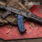 Classic Blue Urban Night Camo AK 47 Mag Gun Skin Vinyl Wrap