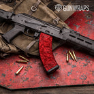 Classic Elite Red Camo AK 47 Mag Gun Skin Vinyl Wrap