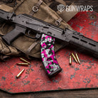 Cumulus Magenta Tiger Camo AK 47 Mag Gun Skin Vinyl Wrap