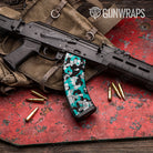 Cumulus Tiffany Blue Tiger Camo AK 47 Mag Gun Skin Vinyl Wrap