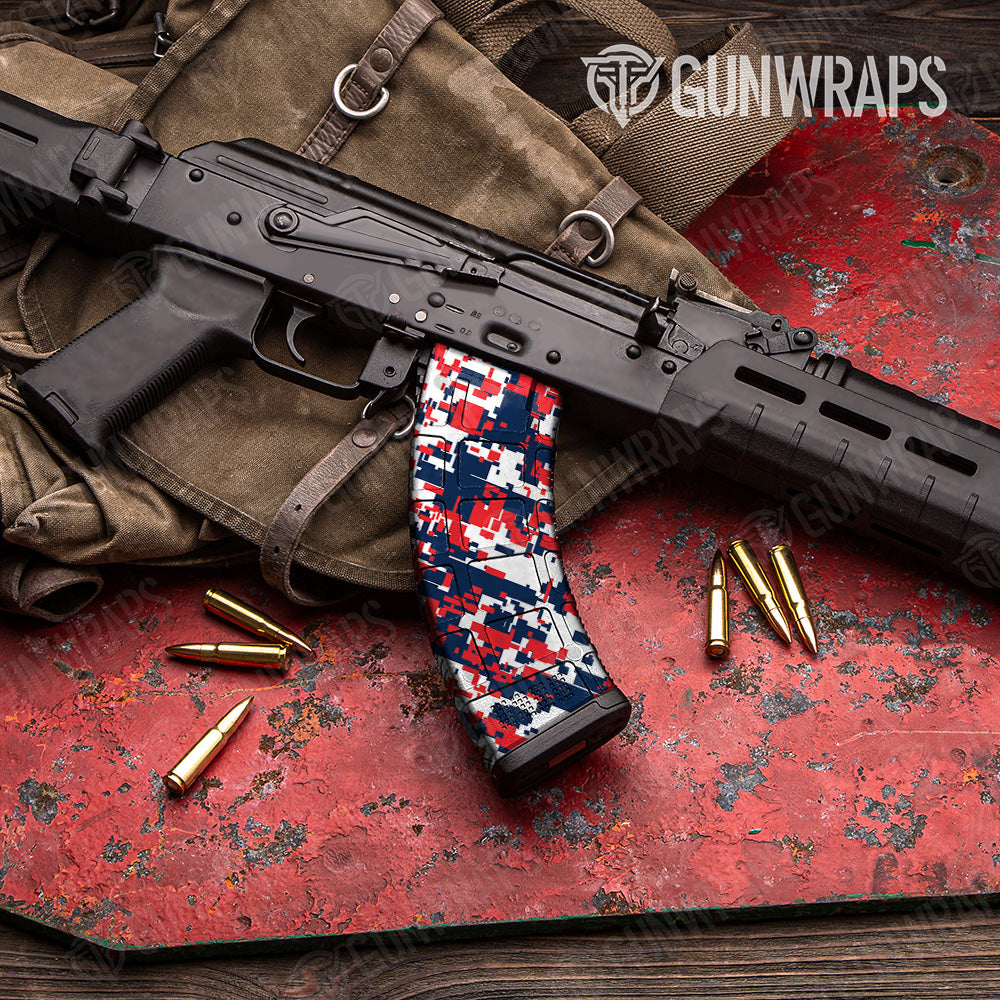 Digital America Camo AK 47 Mag Gun Skin Vinyl Wrap