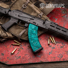 Digital Elite Tiffany Blue Camo AK 47 Mag Gun Skin Vinyl Wrap