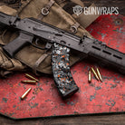 Digital Urban Orange Camo AK 47 Mag Gun Skin Vinyl Wrap