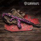Erratic Magenta Tiger Camo AK 47 Gun Skin Vinyl Wrap