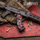 Erratic Red Tiger Camo AK 47 Mag Gun Skin Vinyl Wrap