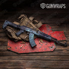 Galaxy Blue Nebula AK 47 Gun Skin Vinyl Wrap