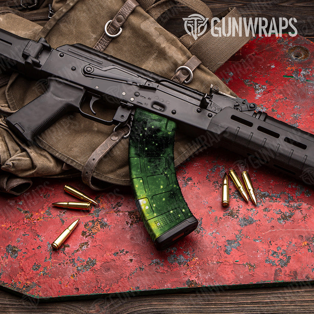 Galaxy Green AK 47 Mag Gun Skin Vinyl Wrap