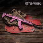 Hex DNA Elite Pink AK 47 Gun Skin Vinyl Wrap